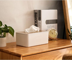 Facial Tissue Storage Box Wooden & Polypropylene