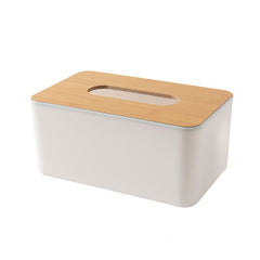 Facial Tissue Storage Box Wooden & Polypropylene