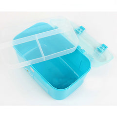 3 Compartment 2 Layer  Needle Box Sewing Kit Storage Box