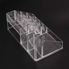 StorageMart 16 Grid Acrylic Lipstick Holder Stand Organizer Cosmetic Organizer, 8.5 X 6.5 X 3.2 Inch, Transparent - StorageMart