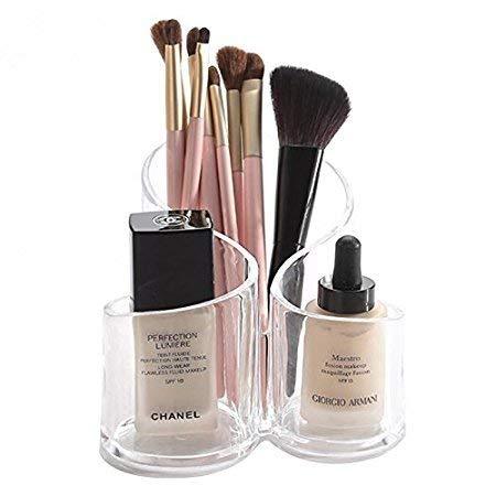 StorageMart 3-Slots Cosmetic Make up Clear Acrylic Lipstick Organizer